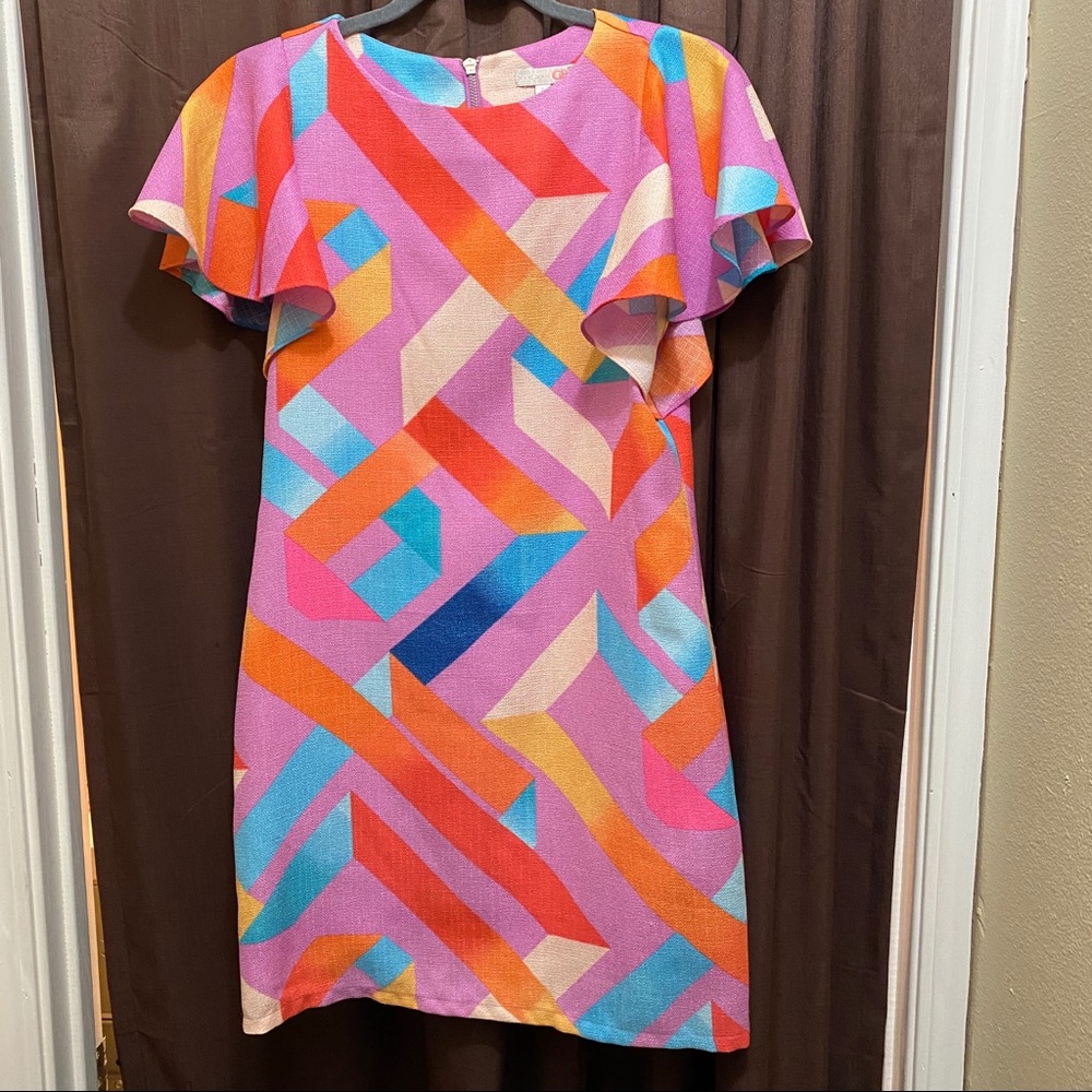 Gianni Bini Geometric Print Dress